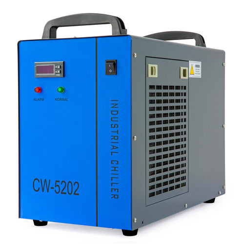 Industrieller Wasserkühler für gleichzeitige Kühlung von zwei CO2 Lasercutter | CW-5202  OMTech Laser   
