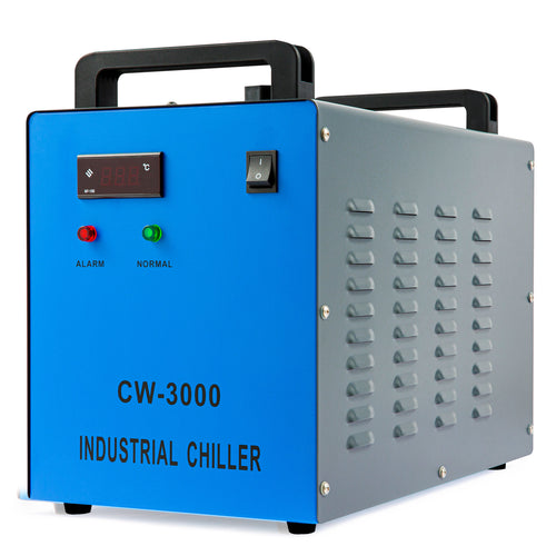 Industrieller Wasserkühler & Chiller für 40W-60W CO2 Laser Cutter | CW-3000  OMTech Laser   