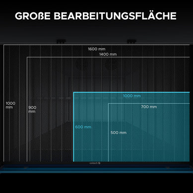 100W CO2 Laser Graviermaschine & Laser Cutter mit 1000x600mm Gravurfläche | Max-1060 CO2 Laser Graviermaschine & Cutter OMTech Laser   