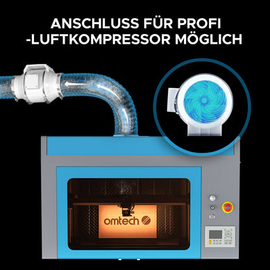 100W CO2 Laser Graviermaschine & Cutter mit 1000x600mm Gravurfläche | Max-1060R CO2 Laser Graviermaschine & Cutter OMTech Laser   