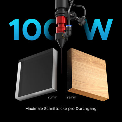 100W CO2 Laser Graviermaschine & Laser Cutter mit 1000x600mm Gravurfläche | Max-1060 CO2 Laser Graviermaschine & Cutter OMTech Laser   