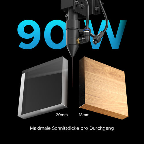 90W CO2 Laser Graviermaschine & Cutter mit 700x500mm Gravurfläche | Turbo-758 CO2 Laser Graviermaschine & Cutter OMTech Laser