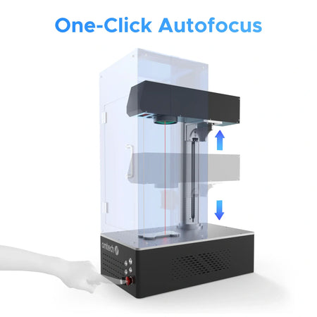 30W MOPA Laser Graviermaschine mit Autofokus für Metallgravur | M30C MOPA Laser Graviermaschine OMTech Laser