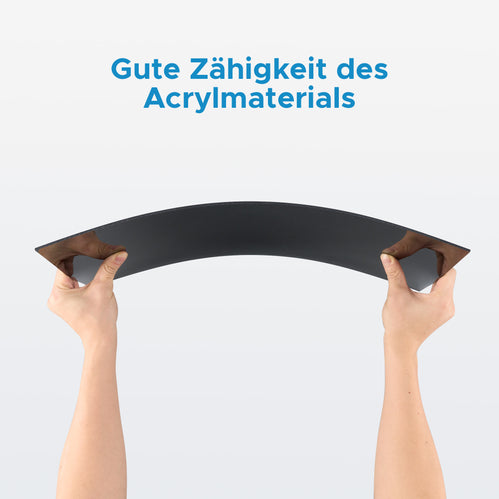 Acrylplatte - Schwarz Halbtransparent 500x300x3mm 10er Pack Materialien OMTech Laser
