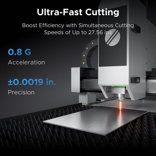 1.500W Faserlaser Schneidemaschine & Cutter für Metallschneiden | FC-22 Faserlaser Schneidemaschinen & Cutter OMTech DE