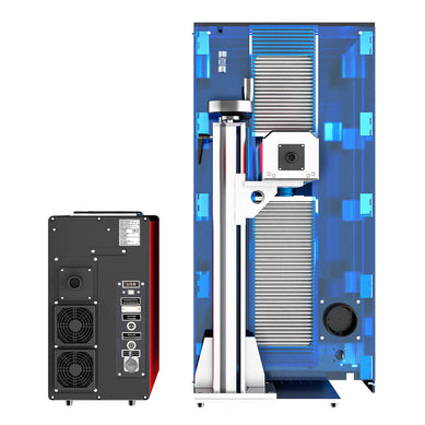 80W MOPA JPT Laser Graviermaschine mit 175x175mm Bearbeitungsfläche | M80 MOPA Laser Graviermaschine OMTech Laser   