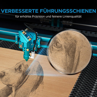 80W CO2 Laser Cutter & Graviermaschine mit 900x600mm Gravurfläche | Pronto-40 CO2 Laser Graviermaschine & Cutter OMTech Laser   