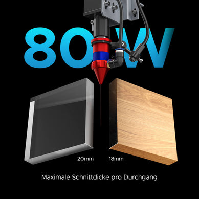 80W Lasercutter & Laser Graviermaschine mit 900x600mm Gravurfläche | Turbo-968 CO2 Laser Graviermaschine & Cutter OMTech Laser   