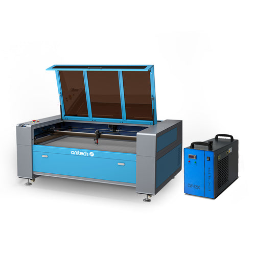 150W CO2 Laser Graviermaschine & Cutter mit 1600×1000mm Gravurfläche | Max-1615 CO2 Laser Graviermaschine & Cutter OMTech Laser