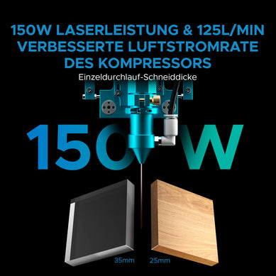 150W CO2 Laser Cutter & Graviermaschine mit 1600x1000mm Gravurfläche | Pronto-75 CO2 Laser Graviermaschine & Cutter OMTech Laser