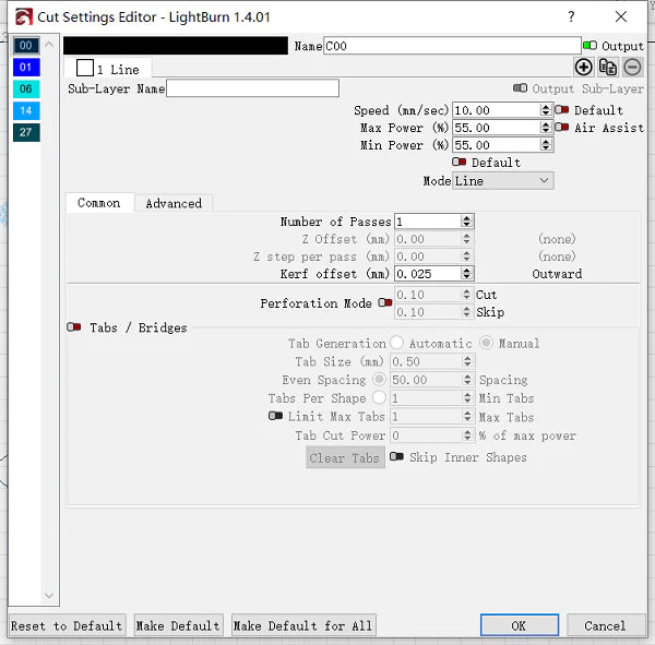 Omtech lasercutter