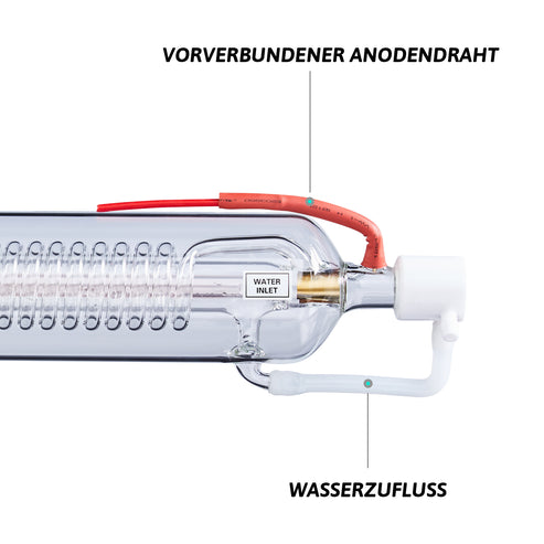 100W CO2 Laserröhre & Laser Tube für Laser Graviermaschinen und Lasercutter | 0100 CO2 Laserröhre OMTech Laser   