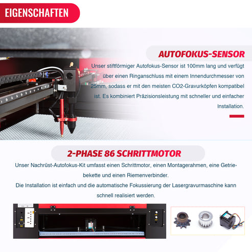 Autofokus-Kit für CO2 Laser Graviermaschinen & Cutter | AFF100 Auofokus-Kit OMTech Laser   