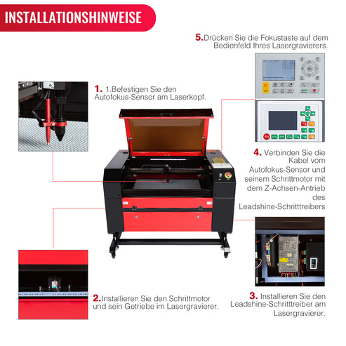 Autofokus-Kit für CO2 Laser Graviermaschinen & Cutter | AFF100 Auofokus-Kit OMTech Laser   