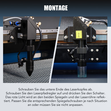 Laser-Ausrichthilfe für CO2 Laser Graviermaschinen und Lasercutter | LMA-TZGL Laserausrichtungshilfe OMTech Laser   