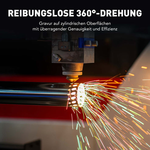 80mm Drehachse & Rotary Axis für MOPA und Faserlaser Graviermaschinen | LRA-602D Drehachse OMTech Laser   